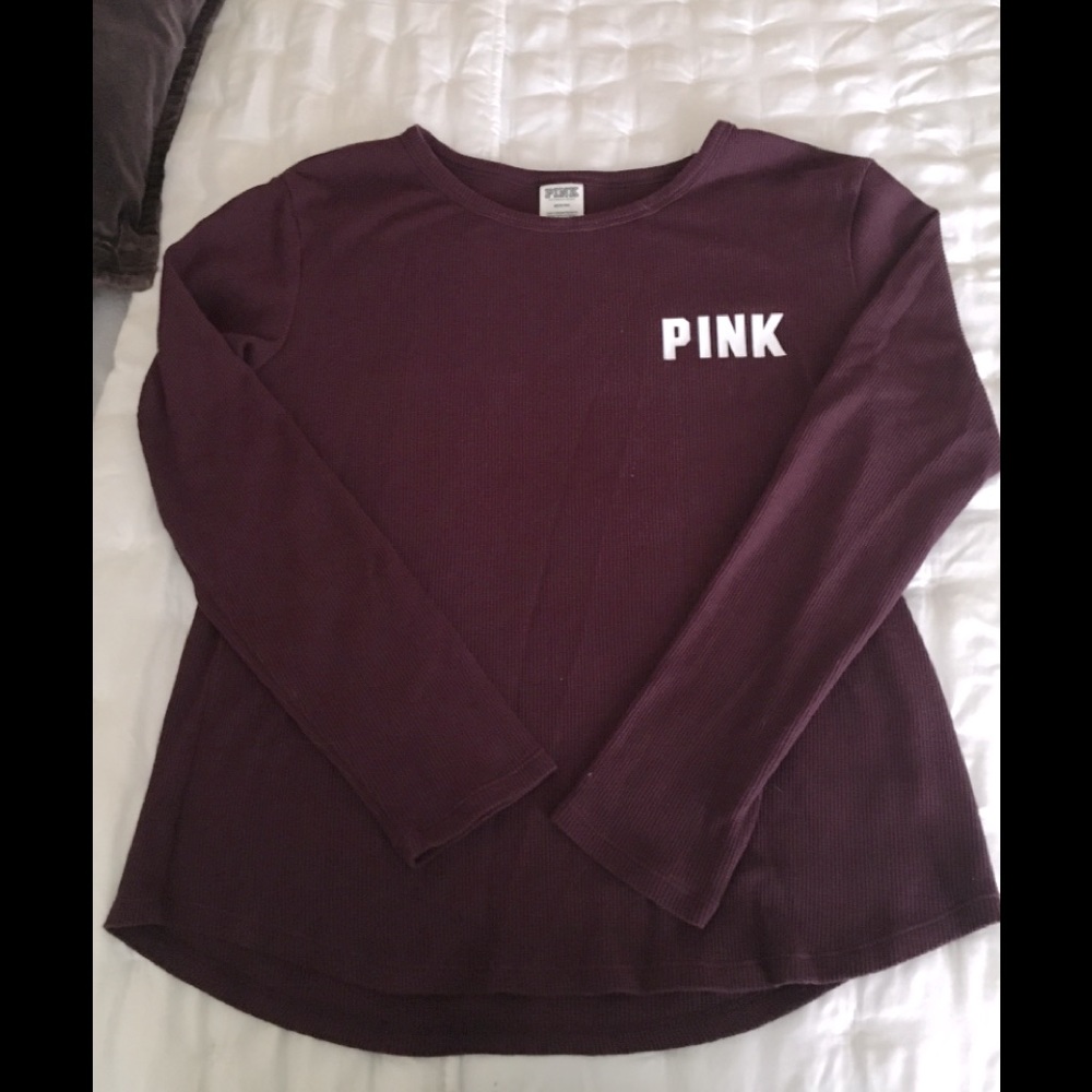 PINK stretch knit tee